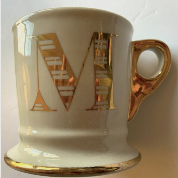 Anthropologie Other - Anthropologie Gold Monogram Mug M